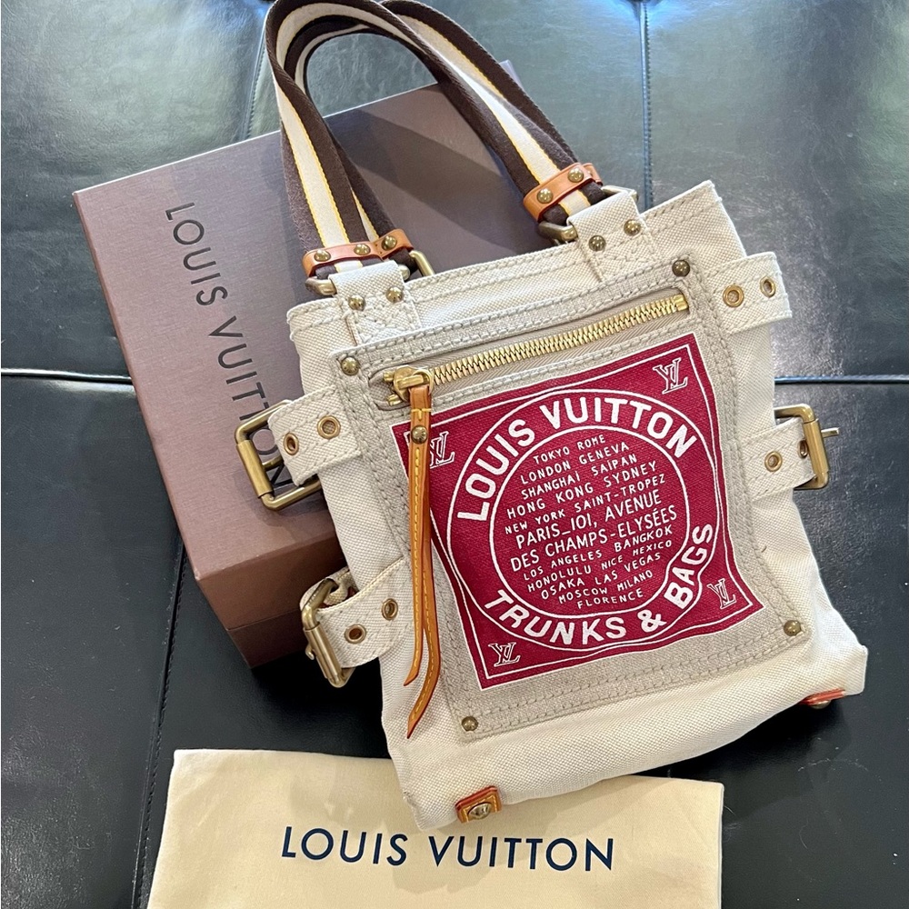 Louis Vuitton Globe Shopper Cabas PM 2005 Limited Edition Canvas tote